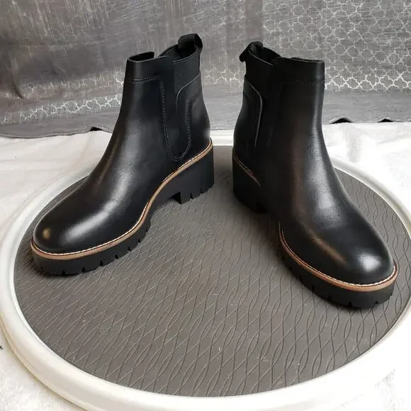 Blondo Danika Boots Womens 7.5M Black Waterproof Chunky Sole Chelseacore - Picture 2 of 12